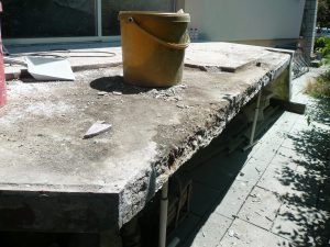 travaux terrasse cassée